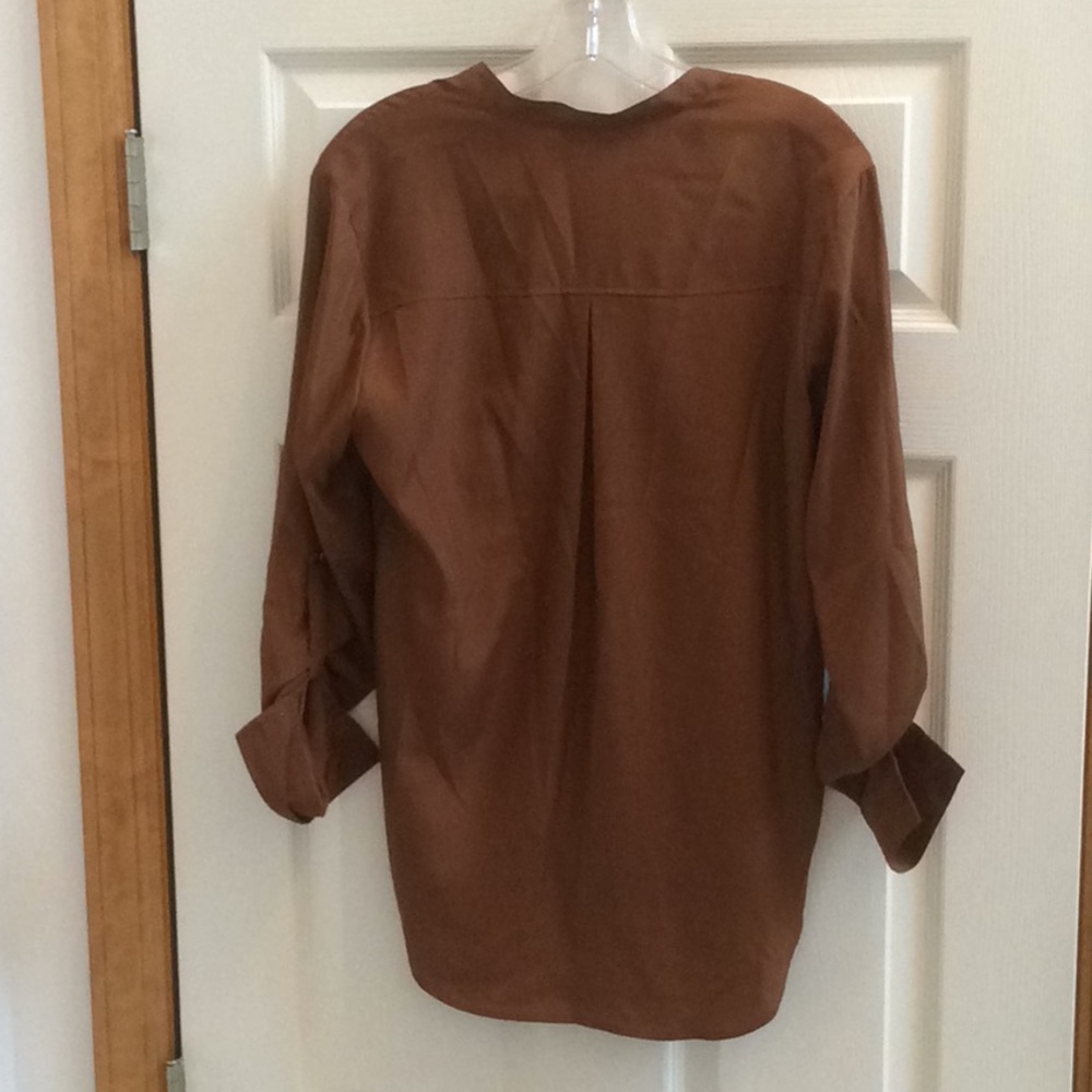Michael Michael Kors Caramel Brown Blouse - Small - Picture 2 of 16